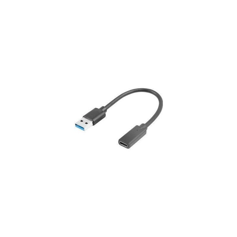 Lanberg USB-C adapter 15cm Sort Lanberg USB-C adapter 15cm Sort